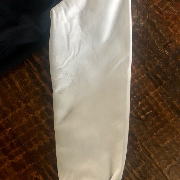 Leather U.S.A. Navy/White Jacket - Size M (EUC) - Picture 14 of 16